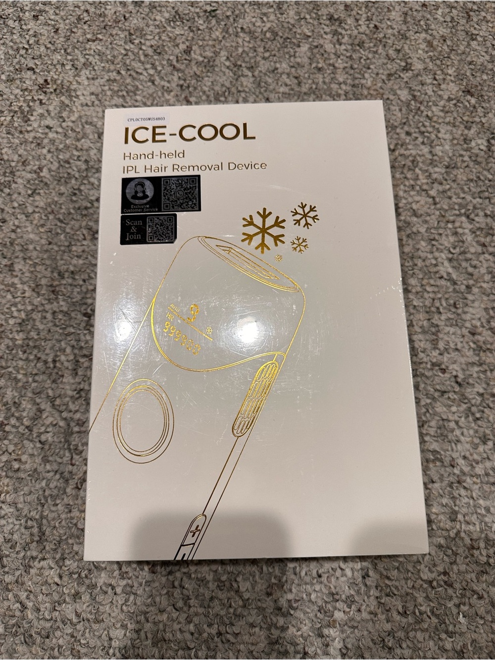 ICE-COOL Hand-held IPL Hair Removal Device